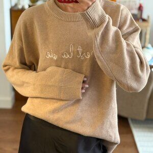 Lingua Franca Cest la vie sweater size mediuum